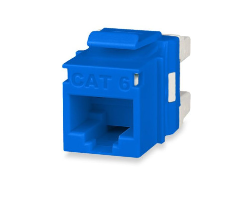 West Penn KJ458MT-C6C-BU RJ45 Category 6 MT-Series Unscreened Keystone Jacks, Blue