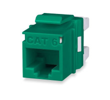 West Penn KJ458MT-C6C-GN RJ45 Category 6 MT-Series Unscreened Keystone Jacks, Green