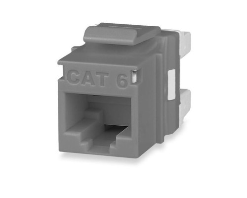 West Penn KJ458MT-C6C-GY RJ45 Category 6 MT-Series Unscreened Keystone Jacks, Gray