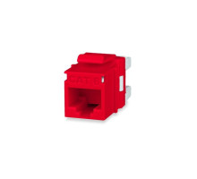 West Penn KJ458MT-C6C-RD RJ45 Category 6 MT-Series Unscreened Keystone Jacks, Red