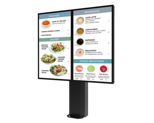 Peerless-AV KOF555-2 Universal 55' Dual-Display Outdoor Digital Menu Board