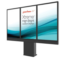 Peerless-AV KOF555-3XHB Outdoor Digital Menu Board, Supports (3) 55'' Xtreme High Bright Outdoor Displays