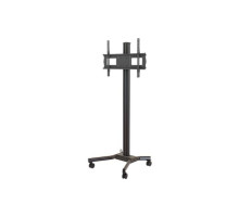 Crimson M63 Mobile Cart with Height and Tilt Adjustment for 37' to 70' Plasma, LCD or LED Screens, Black