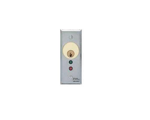 Alarm Controls MCK-3 Mortise Cylinder Key Switch, 1.75' SPDT Momentary