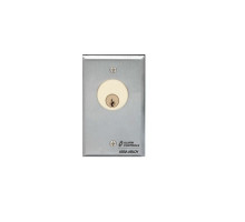 Alarm Controls MCK-4 Mortise Cylinder Key Switch, Single Gang SPDT Momentary