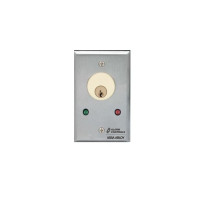 Alarm Controls MCK-6-3 Mortise Cylinder Key Switch, Single Gang DPDT Momentary