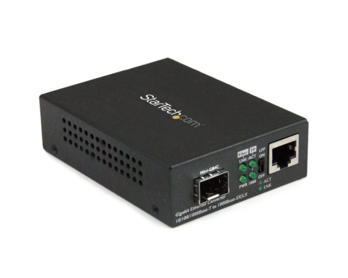 Star Tech MCM1110SFP Gigabit Ethernet Fiber Media Converter with Open SFP Slot