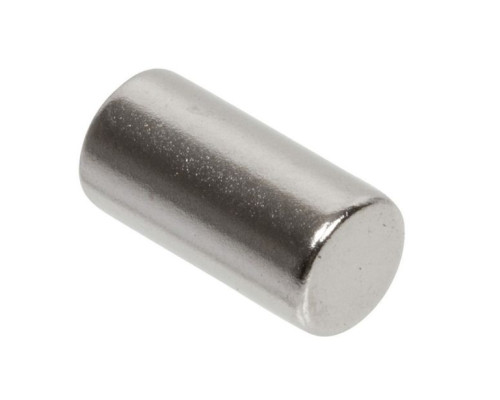 Nascom MN2550 D1/4' x L1/2' NdFeB Grade N35 Nickel Plated Magnet, Silver