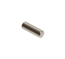 Nascom MN2575 D1/4' x L3/4' NdFeB Grade N35 Nickel Plated Magnet, Silver