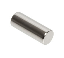 Nascom MN37100 D3/8' x L1' NdFeB Grade N35 Nickel Plated Magnet, Silver