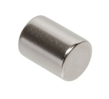 Nascom MN3750 D3/8' x L1/2' NdFeB Grade N35 Nickel Plated Magnet, Silver