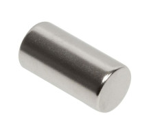 Nascom MN50100 D1/2' x L1' NdFeb Grade N35 Nickel Plated Magnet, Silver