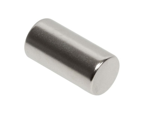 Nascom MN50100 D1/2' x L1' NdFeb Grade N35 Nickel Plated Magnet, Silver