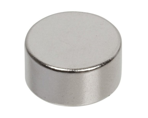 Nascom MN5025 D1/2' x L1/4' NdFeb Grade N35 Nickel Plated Magnet, Silver