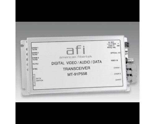 AFI MR-91P558C 1 Fiber 10 Bit Video 2 MPD Data & Audio Module Receiver