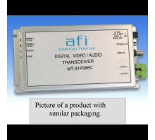 AFI MR-91P89C 1 Fiber 10 Bit Video / Audio & Contact Module Receiver