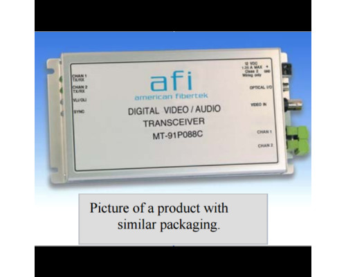 AFI MR-91P89C 1 Fiber 10 Bit Video / Audio & Contact Module Receiver