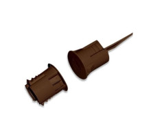 Magnasphere MSS-20CL-B 3/4' Recessed / Concealed Contact Closed Loop with 12' Leads, Brown, 10 Pack