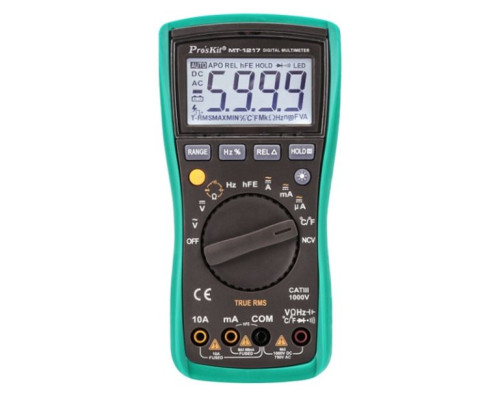 Eclipse Tools MT-1217 3-3/4 digits 3999 Counts Auto Range Digital Multimeter with Resistance, Frequency, Capacitance, Transistor Tests