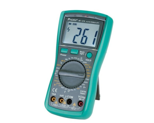 Eclipse Tools MT-1270 3-1/2 digits 1999 Counts Multimeter with Resistance, Frequency, Capacitance, Temperature Tests