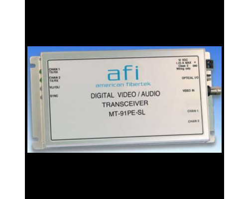 American Fibertek MT-91PE-SL Video & Ethernet Module Transmitter