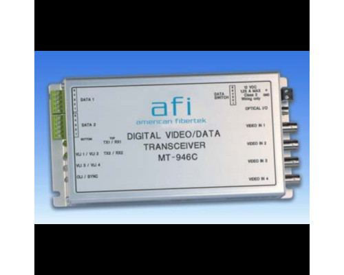 American Fibertek MT-946C Four Channel Digital Video, Multi-Protocol Data & Contact Closure, Multi-Mode