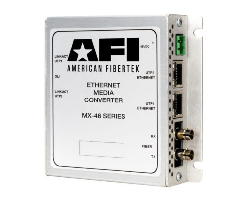 American Fibertek MTX-46-FX-SC-PoE-290 One Fiber Module Transmitter FX Multimode SC Connector