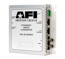 American Fibertek MX-48-LX-1470-SL-SC Ethernet LX Fiber Port 1470nm + 2 RJ45 Ports 10/100/1000 SM 2 Fiber Module