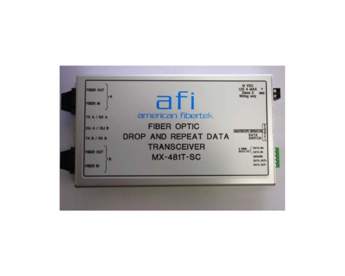 American Fibertek MX-481T-1F-SL-SC 1 Fiber SM RS485 Repeater Module