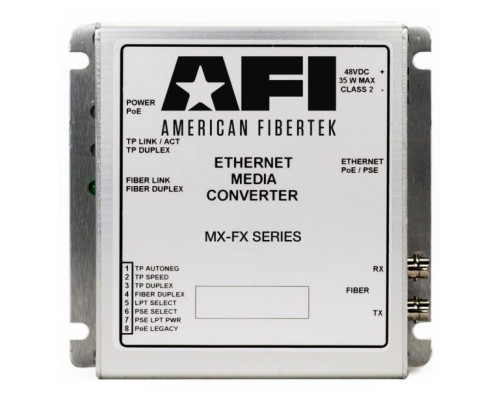 American Fibertek MX-FX-ST Media Converter 10/100/1000BASE-X to 100BASE-FX