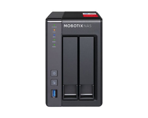 Mobotix Mx-S-NAS2A-8 Network Attached Storage Device with 2 Bays and 8 ONVIF-S Channels, 12TB