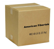 American Fibertek MX2-49-LX-SL-ST-PoE Ethernet - LX Dual PoE Media Converter Module 10/100/1000 SM 2 Fiber