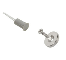 Nascom N1175600G-ST Recessed 3/8' Mini Stubby Press Fit Switch with D0.600' Donut Magnet Wire Leads, Gray