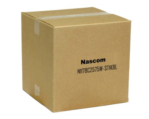 Nascom N1178C2575W-ST1KBL Recessed 3/4' Stubby PTF Closed Loop Switch W/ D1/4'Xl3/4' Cylinder Magnet and 1K Res In Ser, Blue Wire Leads