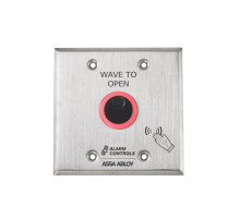 Alarm Controls NTB-2 Battery Operated No Touch Sensor with Double Gang Wall Plate