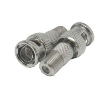 NVT NV-BNCFT-8 BNC Male to F-Type Female Adapter; 8-Pack