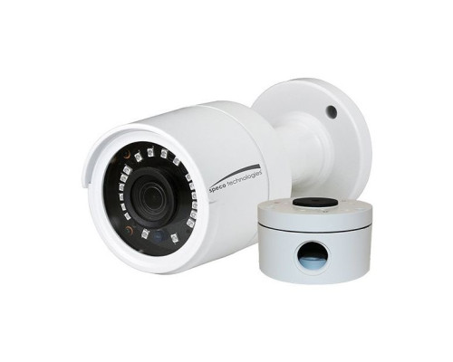 Speco O2VLB7 2 Megapixel Network IR Indoor / Outdoor Bullet Camera with Junction Box, 2.8mm Lens, White