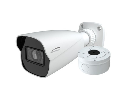 Speco O8B8 8 Megapixel IP Bullet Camera with 2.8mm Lens, Advanced Analytics, Includes Junction Box, White, NDAA