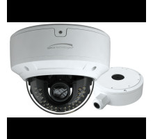 Speco O8D7M 8 Megapixel Outdoor Network IR Dome Camera, 2.8-12mm Lens, White Housing