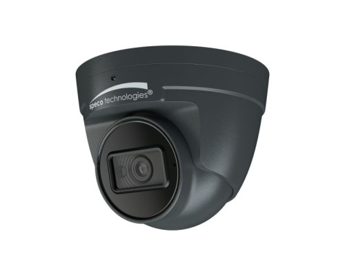 Speco O8VT3G 8 Megapixel H.265 IP Turret Camera with IR, 2.8mm Lens, Dark Grey, NDAA