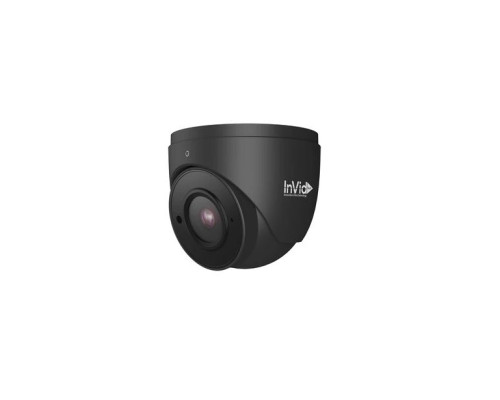 InVid PAR-P8TXIR28BF 8 Megapixel IP Plug & Play Outdoor Network IR Turret Camera, 2.8mm Lens, Black