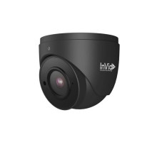 InVid PAR-TURRET28BA 1080p TVI / AHD / CVI / Analog Outdoor IR Turret Camera, 2.8mm Lens, Black