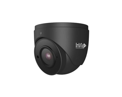 InVid PAR-TURRET28BA 1080p TVI / AHD / CVI / Analog Outdoor IR Turret Camera, 2.8mm Lens, Black