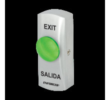 Seco-Larm PB-5118-GQ Green Metal Mushroom Pushbutton Switch - Flush Mount with Backbox