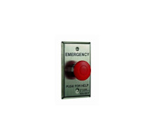 Alarm Controls PBM-1 Single Gang Momentary Panic Button with One N/O and One N/C Contact Pair, Stainless Steel