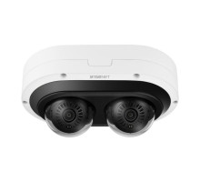 Hanwha Vision PNM-7082RVD 2 Megapixel X 2 IR Outdoor Dome Camera with 3-6mm Lens