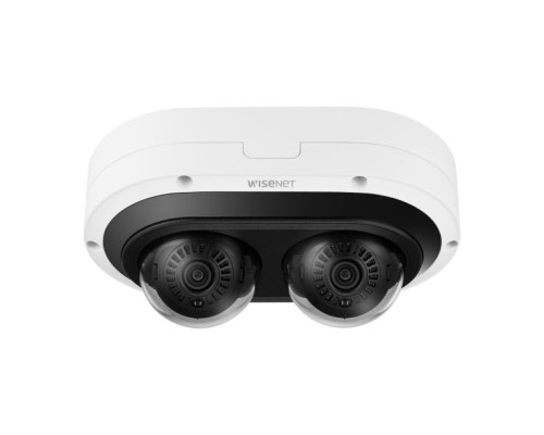 Hanwha Vision PNM-7082RVD 2 Megapixel X 2 IR Outdoor Dome Camera with 3-6mm Lens