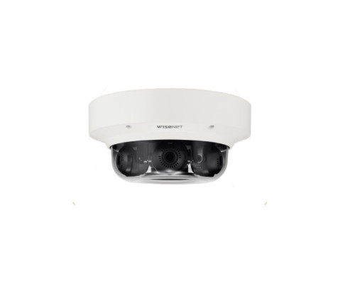 Hanwha Techwin PNM-8082VT 6 Megapixel (2 Megapixel x 3) Outdoor Multi-Sensor, Multi-Directional Camera, 3-6mm Lens