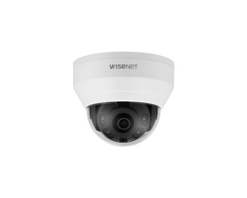 Hanwha Vision QND-8010R 5 Megapixel Day/Night Indoor Network IR Dome Camera, 2.8mm Lens