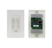 Kramer RC-308-US-D-W 8 Button Ethernet and KNET™ 1 Gang Control Keypad, PoE